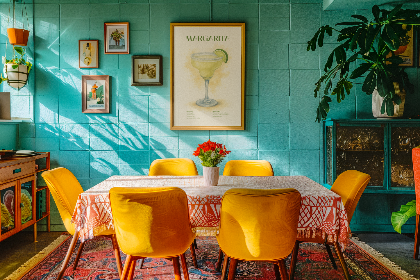 Margarita Cocktail Poster – Akvarellstil